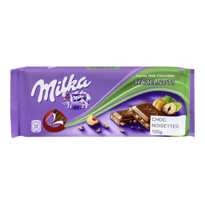 Milka - Hazelnut Chocolate Bar
