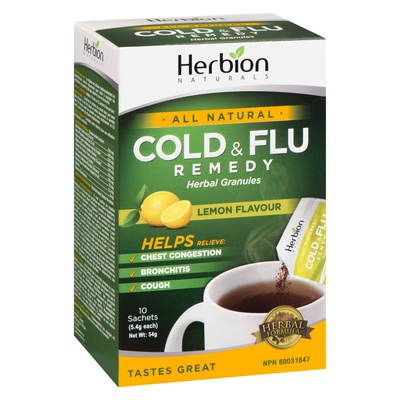 Herbion - All Natural Cold & Flu Remedy Drink Mix Packets