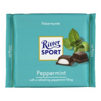 Ritter Sport - Dark Chocolate with Peppermint Bar