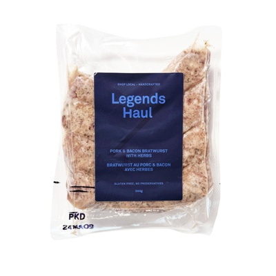 Legends Haul - Pork & Bacon Bratwurst with Herbs