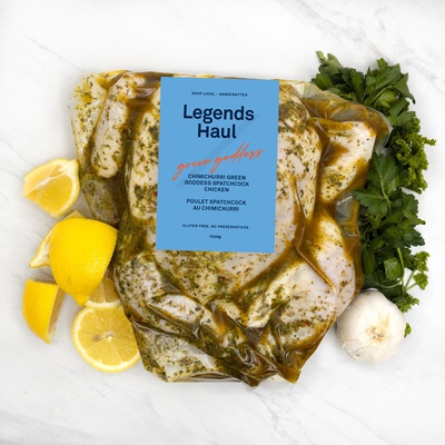 Legends Haul - Green Goddess Chimichurri Spatchcocked Chicken