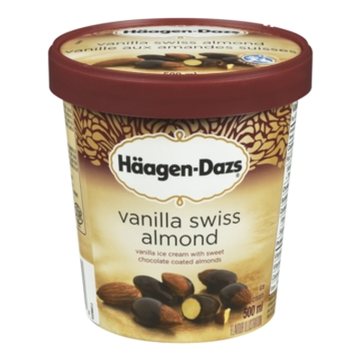 Haagen Dazs Ice Cream - Vanilla Swiss Almond