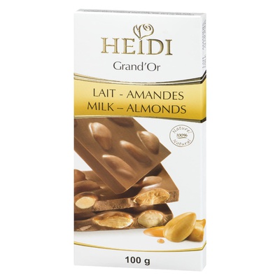 Heidi -  Grande "Or Milk Chocolate Bar with Almonds