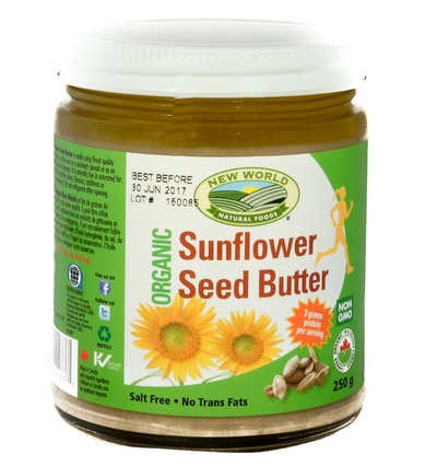 NEW WORLD ORGANIC SUNFLOWER SEED BUTTER