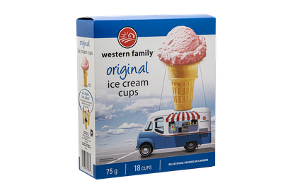 Western Family - Ice Cream Cups - 18's