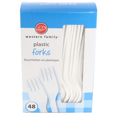 WESTERN FAMILY PLASTIC FORKS