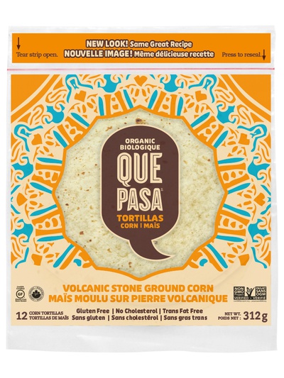 QUE PASA 4" ORG CRN TORTILLA