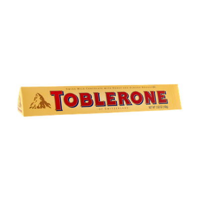 Toblerone - Milk Chocolate with Honey and Almond Nougat