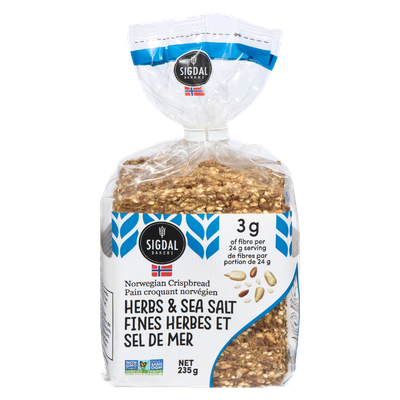 Sigdal Bakeri - Herbs & Sea Salt Crispbread