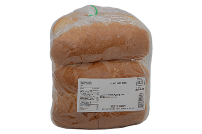 Hill's Bakery - Hot Dog Buns (6)