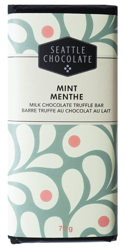Seattle Chocolate - Mint Milk Chocolate Expresso Truffle Bar
