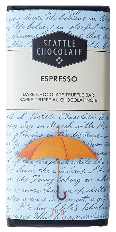 Seattle Chocolate - Dark Chocolate Expresso Truffle Bar