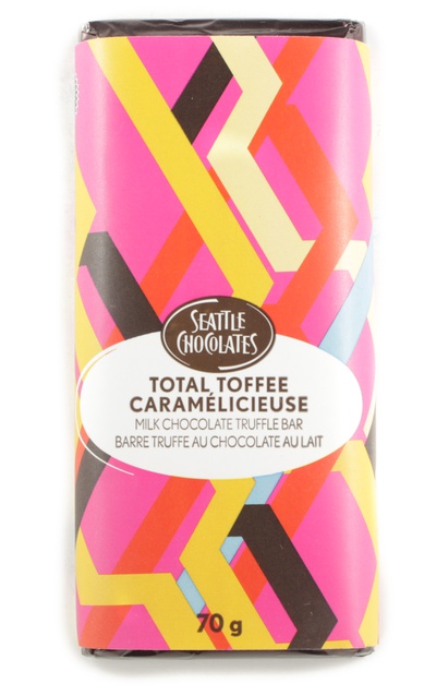 SEATTLE CHOCOLATE TOTAL TOFFEE MILK CHOCOLATE TRUFFLE BAR