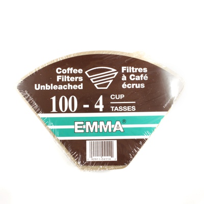 EMMA UNBLEACHED COFFEE FILTERS