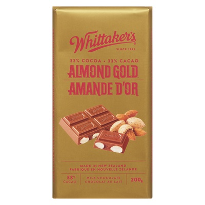 Whittaker's - Almond Gold Milk Chocolate Bar