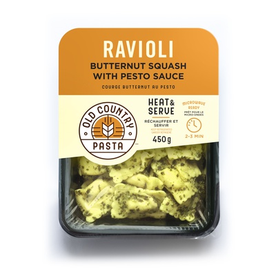 Old Country Pasta - Ravioli Butternut Squash With Pesto Sauce