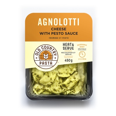 Old Country Pasta - Agnolotti Cheese With Pesto Sauce