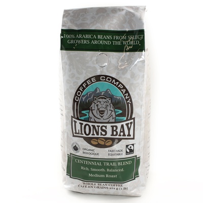 Lions Bay - Centennial Trail Blend Whole Bean Medium Roast Coffee