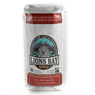 Lions Bay - Two Lions Whole Bean Espresso Coffee
