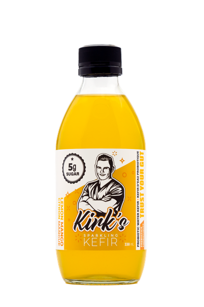 Kirk's - Sparkling Lemon Mango Kefir Drink