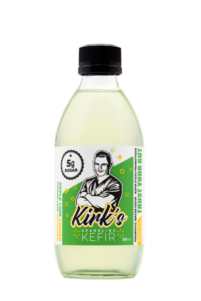 Kirk's - Sparkling Lime Ginger Kefir Drink