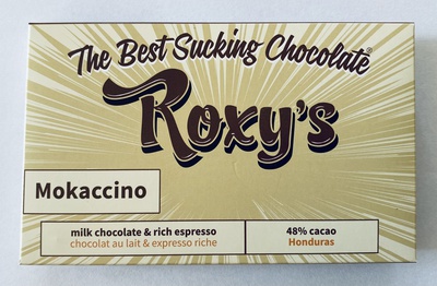 Roxy's - Mokaccino Rich Espresso and Milk Chocolate Bar - 48% Cacao