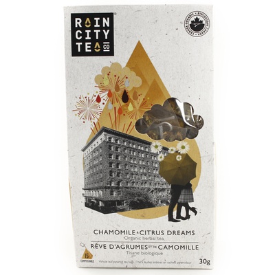 Rain City - Chamomile and Citrus Dreams Organic Herbal Tea