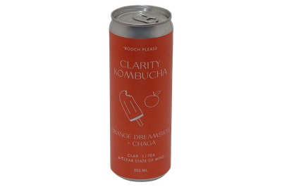 Clarity - Orange + Chaga Kombucha