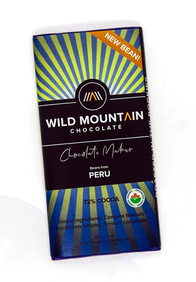 Wild Mountain - 72% Cocoa Dark Chocolate from Peru Bar