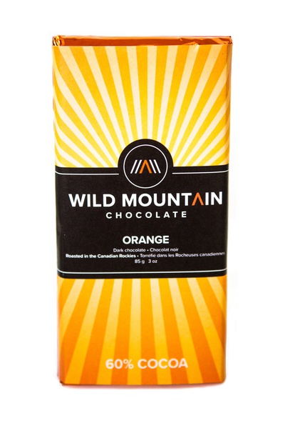 Wild Mountain - 60% Cocoa Dark Chocolate Orange Bar