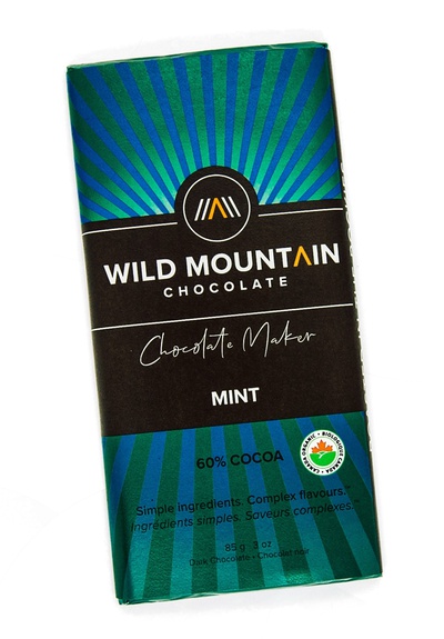 Wild Mountain - 60% Cocoa Dark Chocolate Mint Bar