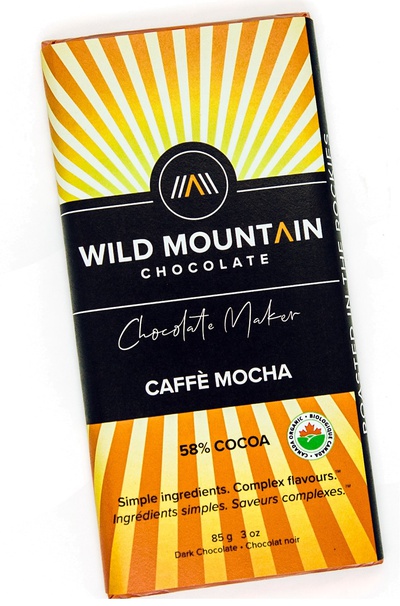 Wild Mountain - 56% Cocoa Dark Chocolate Cafe Mocha Bar