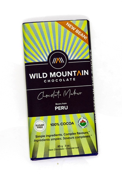 Wild Mountain - 100% Cocoa Chocolate Maker Bar From Peru
