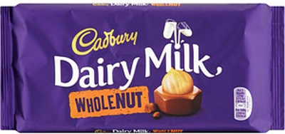 Cadbury - Whole Nut Milk Chocolate Bar