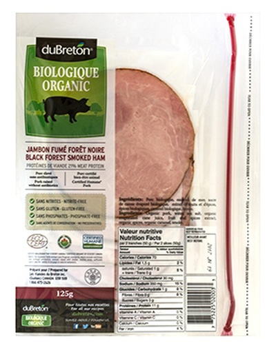 duBreton - Organic Smoked Black Forest Ham