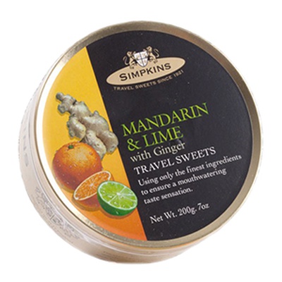 Simpkins - Mandarin and Lime with Ginger Travel Sweets Candy