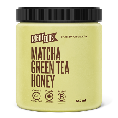 RIGHTEOUS GELATO MATCHA GREEN TEA & HONEY