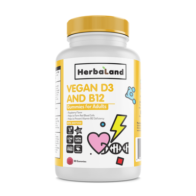 HERBALAND VEGAN D3 & B12 GUMMY