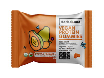 Herbaland - Vegan Protein Papaya Gummies