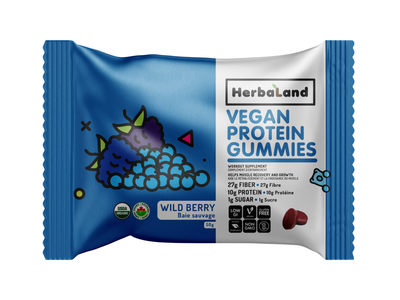 Herbaland - Wild Berry Vegan Protein Gummies