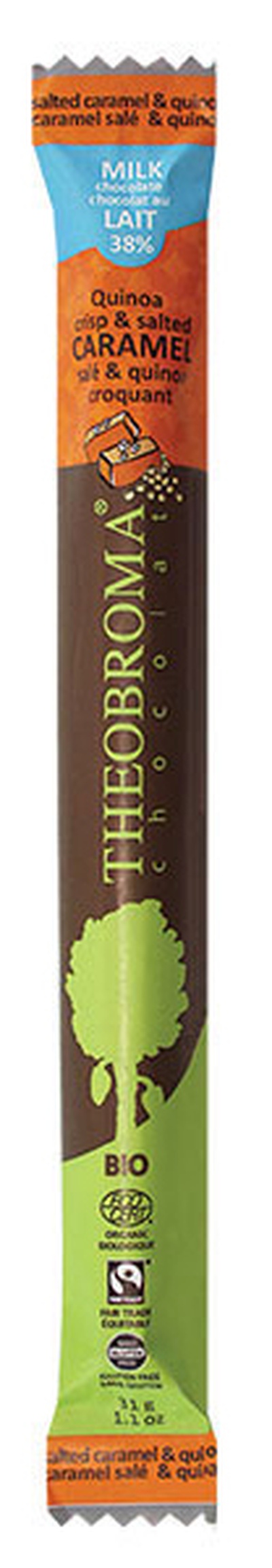 THEOBROMA 38% MILK QUINOA SALTED CARAMEL