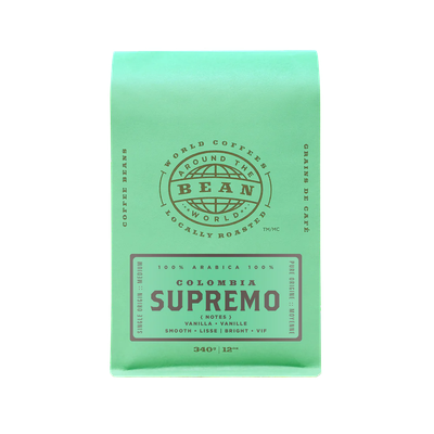 Bean Around the World - Organic Whole Bean Colombia Coffee
