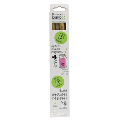 BAMBOO STRAW WITH CLEANING BRUSH