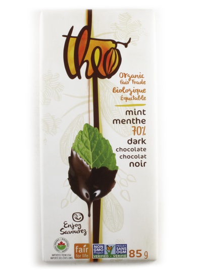 Theo - Organic 70% Cocao Dark Chocolate Mint Bar