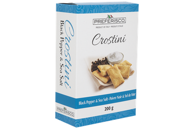 Preferisco Crostini - Black Pepper & Sea Salt