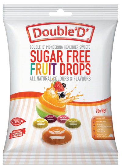 DOUBLE D SUGAR FREE FRUIT DROPS