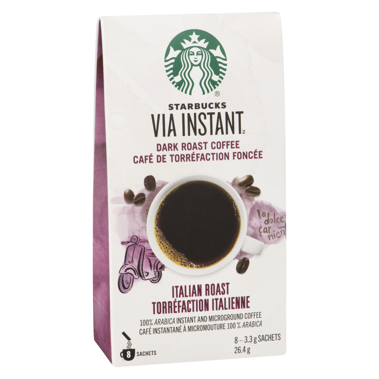 Starbucks via instant italian dark roast coffee stong s market