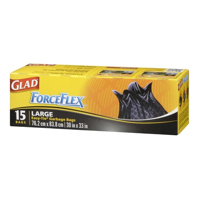 GLAD FORCEFLX GARB BAGS - LG