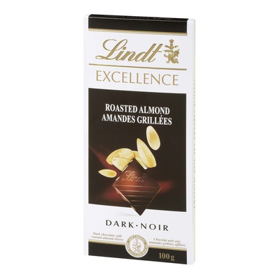 Lindt - Excellence Dark Chocolate with Roasted Almond Bar