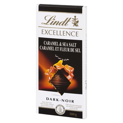 Lindt - Excellence Dark Chocolate with Caramel & Sea Salt